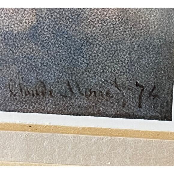 Claude Monet (1840-1926) - Painting print boats, port and regatta at Argenteuil - Picture 3 of 6